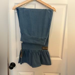 New with tags. denim look ruffles